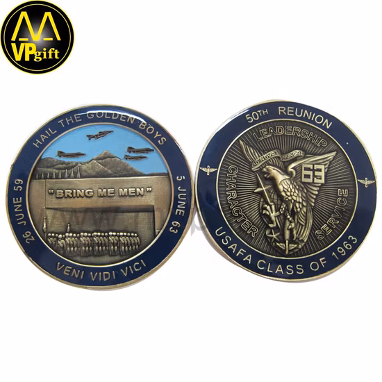 Wholesale Military Challenge Coins with Custom Soft Enamel Logo Souvenir Coins (coin-136)