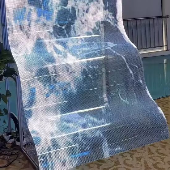 柔軟な透明 LED カーテンメッシュピクセルストリップライト壁背景スクリーン結婚式ナヴィダードクリスマスフェスティバルホリデーラマダン装飾ガーデンパーティー