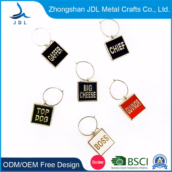 工場格安卸売マーカーネクタイ 1 プレーンカボションファッションシルバーメッキ合金カスタムレターウェディングハートガラスチャームワインお土産